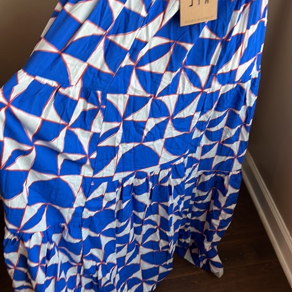 Abel the Label Anthropologie Blue Maxi Summer Dress NWT Boho - Picture 7 of 7